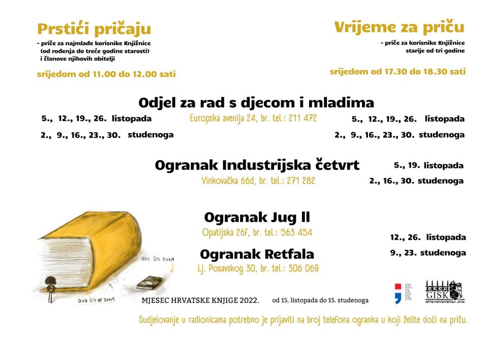 PRIČAONICE Gradska i sveučilišna knjižnica Osijek – Prstići pričaju
