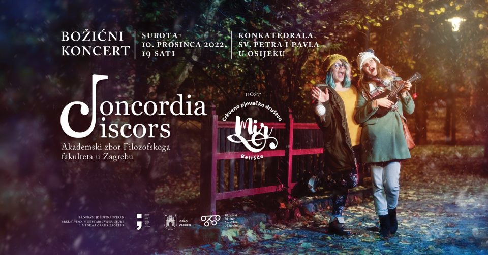 Božićni koncert Concordije discors u Osječkoj katedrali