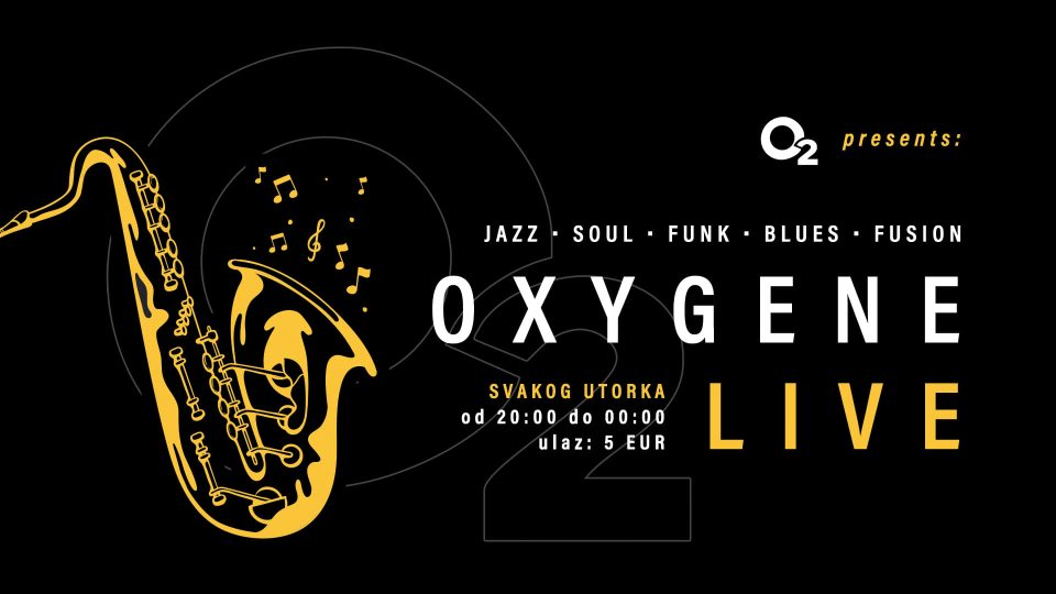 Oxygene Live: jazz, soul, funk, blues i fusion, utorkom u Osijeku
